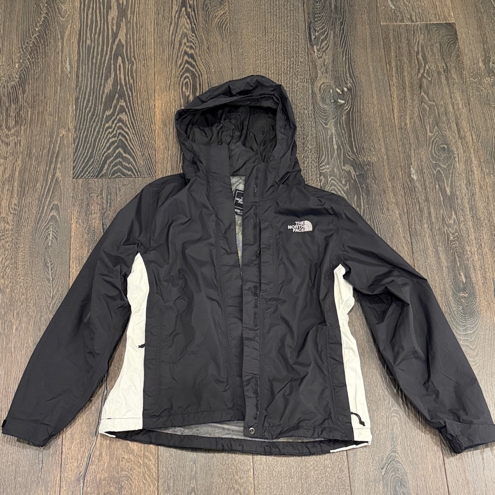 The North Face Women’s Black and White Rain Jacket